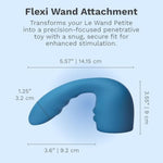 Petite Flexi Silicone Attachment Wand Massagers for Adults - Sex Toys