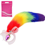 Fox Animal Cosplay Tail Costume Faux Fur Anal Plug Silicone Anal Plush Plug Sex Toy Anal Cat Plug Cute Anal Trainer Halloween Gifts Sex Toys Exotic Accessories