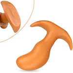 Super Soft Anal Plug, Flexible Liquid Silicone Butt Plug Prostate Massage G-Spot Dildo Anal Trainer Kit For Beginner Advanced Players (M)