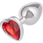 Jewel Small Ruby Heart Anal Plug