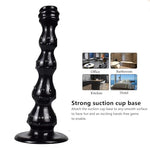 10.62 inch Long Anal Dildo Anal Beads with Raised dots, Soft Flexible Long Anal Plug with Strong Suction Cup, Vaginal Prostate Massage Butt Plug Sex Toy for Men Women