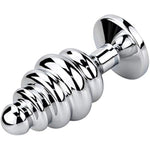 Thread Butt Plug Aluminum Alloy Anal Plug For Women Men Couple, Diamond Color Random