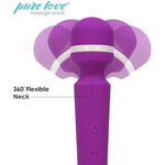 Vibrator Wand, Personal Body Massager, Rechargeable Usb, Purple Color