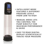 Rechargeable Penis Pump, Comfortable Grip Design, 8.25"