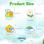 Springtime Lacing Cards for Kids 12 Packs Double Sided Sewing Kits