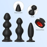 Anal Plug Anal Sex Toys?Anal Prostate G-Spot Sex Toys For Beginners To Advanced Users Sex Toys For Couples?Black ?