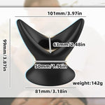 Hollow Anal Plugs For Couples Anal Dilator Silicone Vaginal Stretcher For Female Speculum Peeking For Enema Dialator Anus Adult Sex Toys (L)