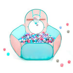 3 In 1 Pop Up Kids Play Tent With Tunnel And Ball Pit For Kids, Boys, Girls, Babies And Toddlers, Indoor/Outdoor Playhouse,Orange Pink/Light Green