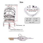 Comfortable Male Chastity Belt Ergonomic Design Long Cock Cage K945 (45Mm M Size)