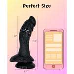 Monster Dildo, 7.5" Realistic Textures G Spot Massagers For Clitoral Vagina And Anal Thrusting Adults Sex Toys, Suction Dildo For Women - Black