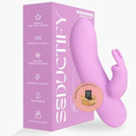 Mini Rabbit Vibrator For Dual Stimulation, G Spot Couples Intimate Personal Massager, Rechargeable & Waterproof Silicone Adult Wellness Device