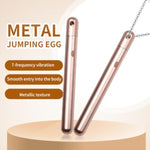 Flooseca Portable Metal Love Bullet Vibrator Necklace with Chain Massaging Nipple G-spot Waterproof Sex Toys for Adult Women 7 Frequency Strong Earthquake