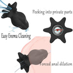 Hollow Butt Plug With Matched Stopper Black Silicone Anal Dialator For Women Speculum Anus Tunnel Plug For Anal Peeping Sm Adult Sex Toys (Large)