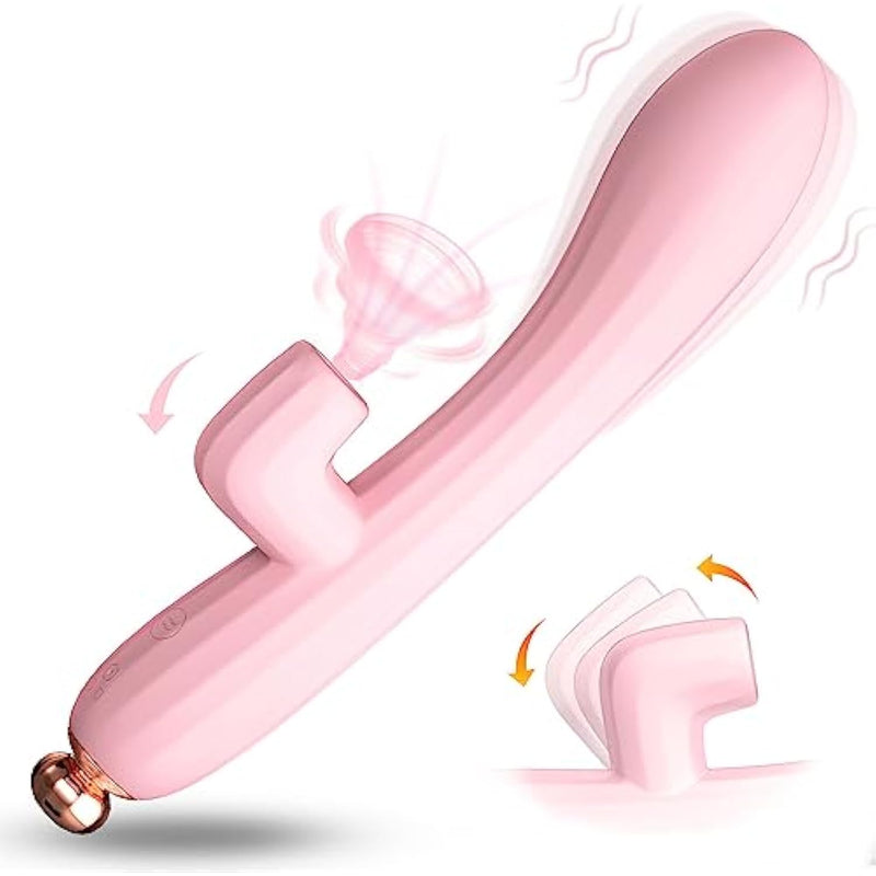 Adult Sex Toys Vibrators For Women, Clitoral Sucking G Spot Vibrater Wand With 10 Vibrating Modes & Air-Pulse Clitoris Stimulator - Rabbit Vibrator Sexual Wellness Dildo For Female Pleasure