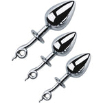 Metal Anal Plugs, 3 Pack Of Pig Tail Butt Plug Anal Trainer Kit For Beginners Prostate Massage Sex Toy Stimulation Adult Sex Toys For Women And Men