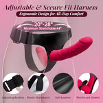 Strap On Dildo Women Sex Toys - Double Dildo Long Anal Strapon Dildos with Harness Double Sided Dildos Lesbian Sex Toys for Couple, Fantasy Silicone G-Spot Stimulator Sexual Pleasure Tools for Women