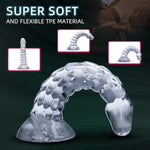 Anal Plug Training Sets - 3 Sizes Clear Anal Dildos (Small5.9'',Middle6.9'', Big7.7'') With Strong Suction Cup Anal Prostate Vaginal G-Spot Sex Toys - Perfect For Beginners To Advanced Users