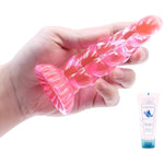 5.3 Inch Anal Dildo With Powerful Suction Cup, Small Anal Plug Dildos For Beginner, G-Spot Stimulation & Anal Training, Butt Plug Toys For Women & Men, Anal Trainer Sex Games -Pink