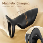 Vibrating Cock Ring Penis Sleeve Vibrator, 10 Vibrations Penis Extender Adult Sex Toys For Men Penis Testicles G Spot Stimulation Penis Ring Vibrator, Couples Sex Toys Male Erection Female Pleasure