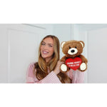 Zamnnn Sha U Hella Fine - 10" Teddy Bear & Gift Bag - Funny Stuffed Animal Plush Gift For Girlfriend, Boyfriend, Best Friend - Birthday, Engagement, Valentines, Anniversary, Wedding - Witty Bears