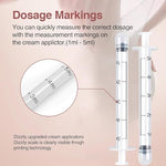 40 Pack Disposable Vaginal Cream Applicators, Lube Injector Syringes, Fits Preseed, Suppository, Lub-RIC-Ants, Premarin, Gels, Lubricants, Feminine Care Applicator - Comfort Tip and Dosage Markings
