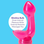 Pink G-Tickler 7 Function G-Spot Vibrator - Soft Plastic - Beginners Friendly