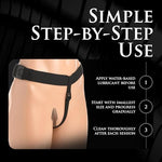 Bum-Tastic Silicone Anal Plug Trainer Set with Harness. Premium Silicone Butt Plug Sex Pegging Toy for Men, Women and Adult Couples. 3 Anal Plugs Included, Small, Medium & Large