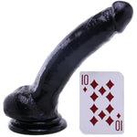 9 Inch Suction Cup Dildo With Lube 1Oz | Harness Compatible Strap-On Dildo | Realistic Dildos