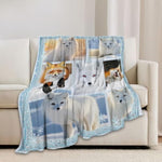 Cute Fox Blanket Fox Animal Lover Throw Blankets Gifts For Girls Boys Kids Soft Cozy Fleece Plush For Couch Sofa Bed 50"X40"
