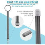 Lube Applicator Syringes, Lubricant Tube Shooter With Smooth Rounded Cap For Men, Women & Couples, Reusable, Easy Use & Clean [10Ml Scales][2Pcs Blue & 2Pcs Gray]