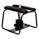 4-1 Bangin Bench With Handles For Bdsm Men, Women, Couples, & Solo-Play. Compatible With Suction Cup Dildos. Sturdy & Flexible Elastic Straps. 4-1, Black.
