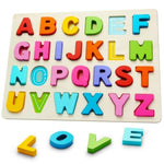 Wooden Puzzles For Toddlers, Abc Alphabet Puzzle, Learning Toys, Preschool Learning Activities, Preschool Educational Toddler Puzzle For Gift Set