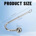 Anal Hook, Butt Plug Metal Fetish Bondage Hook With Ball Steel Anal Rope Hook Bondage Sex Games Unisex Fetish Toy For Couple Lovers