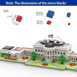 Micro Mini Blocks White House Famous Landmark Model Set,(3000Pieces) -Building And Architecture Toys Gifts For Kid And Adult