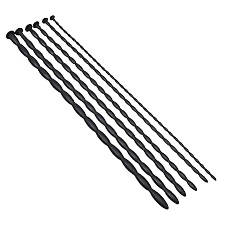 Urethral Sounds 6 Pcs Silicone Penis Plug Set Multi Beads Urethral Dilator Masturbation Rod Bladder Stimulation For Men And Couples
