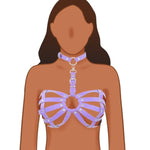 Bdsm Harness Sexy Bra With Sex Collar Bondage Gear & Accessories Kinky Sex Things Toys For Women Leather Restraints Adjustable Bdsm Restraint Sexy Lingerie Fetish Adult Sm Games Role Play Cosplay