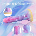 8.14In Fantasy Tentacle Realistic Monster Dildo Adult Sex Toys, Big Huge Thick Anal Toys With Strong Suction Cup, Liquid Silicone Anal Plug Prostate Massager, Soft Giant G Spot Play Dildo For Women