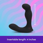 Mantric Rechargeable Remote Control Prostate Vibrator For Adults, Men And Couples - Male Sex Toys - Silicone - Waterproof - Black
