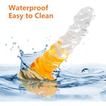 8 Inch Large Clear Realistic Dildo Sex Toys For Vaginal G Spot Stimulation,Flexible Soft Jelly Penis Dong Cock Butt Plug Anal Trainer,Female Masturbators With Suction Cup For Women Men Couple Pleasure