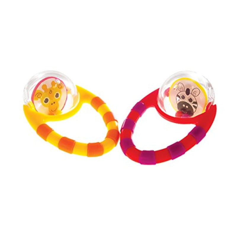 Flip & Grip Rattle Value 2 Pack Developmental Toy With Rattle Beads Spinnin