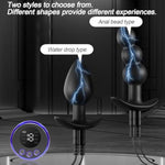 Electric Shock Silicone Anal Plug, Anal Plug Dilator, Electric Vibration Anal Plug Set, Remote Control Anal Plug, Anal Beads, Sm Anal Plug Sex Toys, Role Play Sex Toys (Anus Bead Shaped)