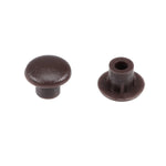 Shelf Peg Hole Plugs 5Mm Dia Dark Brown Plastic Tube Cover For Nail Cabinet Bu