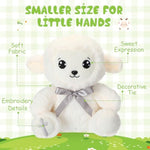 2 Pcs Large Christian Sheep Stuffed Animals For Gifts 9.84 Inch Cute Prayer Sheep Plush With Embroidered Cross Religious Lambs Gifts For Kids Adults Easter Basket Stuff Pray Birthday Christmas