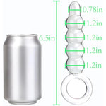 Crystal Anal Bead Butt Plug - Clear Glass Anal Plug Anal Trainer Bead Dildo Vaginal Prostate Massager Masturbation Anal Sex Toy For Men Women Couple