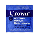 Crown Condoms — 500 Count — Lubricated Latex Condoms — 500 Count