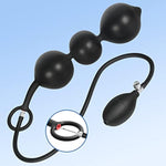 Expand Inflatable Anal Butt Plug Silicone Anal Beads With 3 Balls Detachable Needle Adjustable Size Adult Sex Toy For Gay Lesbian Couple Masturbation