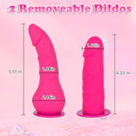 Strap On Dildo Womens Sex Toys - Wearable Strap On Harness With 2 Removeable Realistic Dildos Anal Dildo Female Sex Toys Fantasy Dildos, Adjustable Strapless Strapon G-Spot Sex Toy For Women