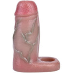 Stretchy Silicone Made Average Size Male Sex Product Penis Sleeve Ring Adult Sex Toy Sheath Extender Enlager Extension Cover For Men Couples Waterproof With Stretchy Ring