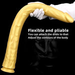 22.8" Extra Long Realistic Dildos, Silicone Huge Dildo With Suction Cups For Prostate Stimulation Anal Plug, Soft Big Lifelike Fake Penis G-Spot Buttplug Adult Sex Toys For Women Men (L)