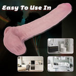 9.3 Inches Realistic Silicone Dildo For Adult, Lifelike Fake Penis For Women/Men/Gay, Adult Sex Toys For G Spot Stimulator And Anal Plug Play (Flesh)